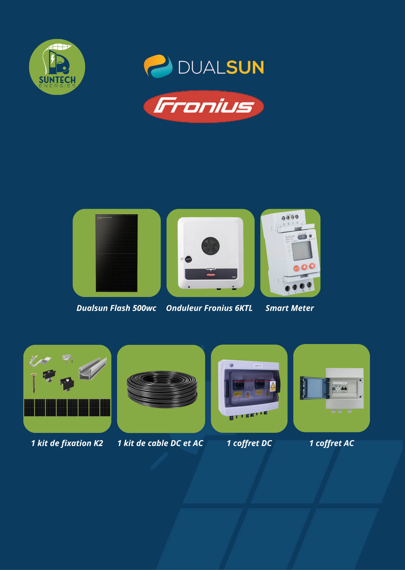 Panneaux photovoltaïques haut rendement – Pack Premium Avantage 6 kWc